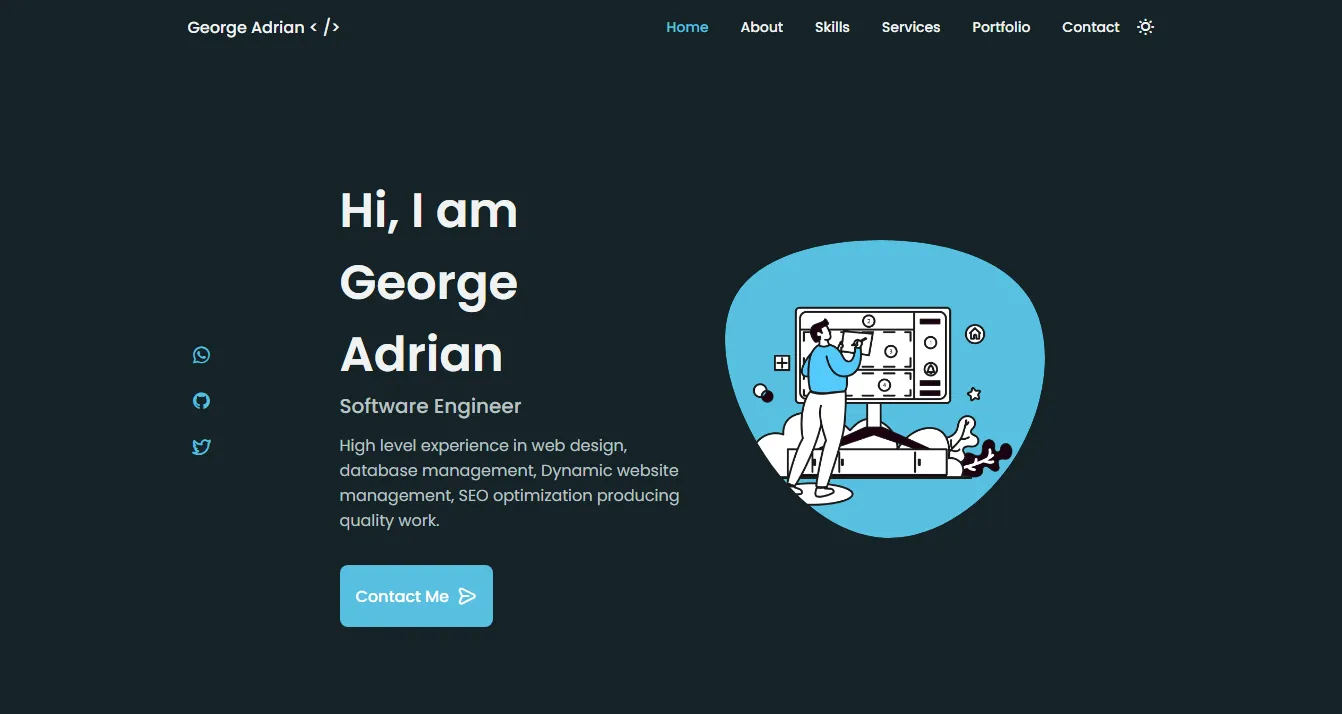 George Adrian Ssenyonjo — founder of AG Digital Solutions, web developer in Kampala Uganda