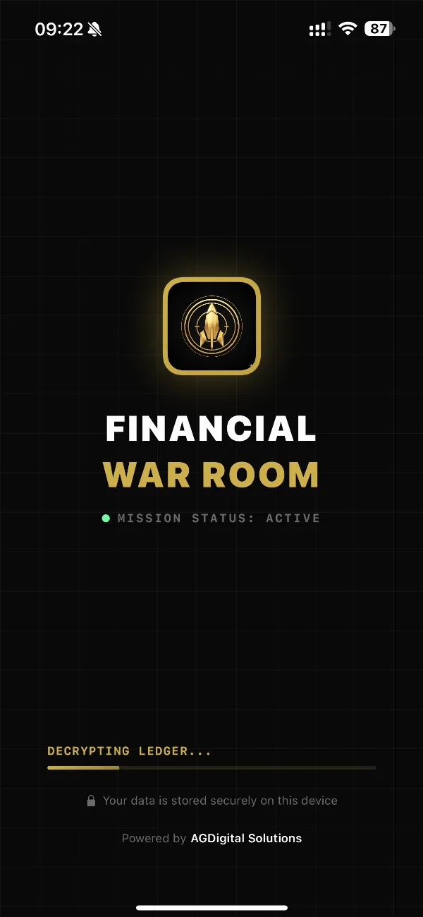 Financial War Room iOS savings target app by AG Digital Solutions